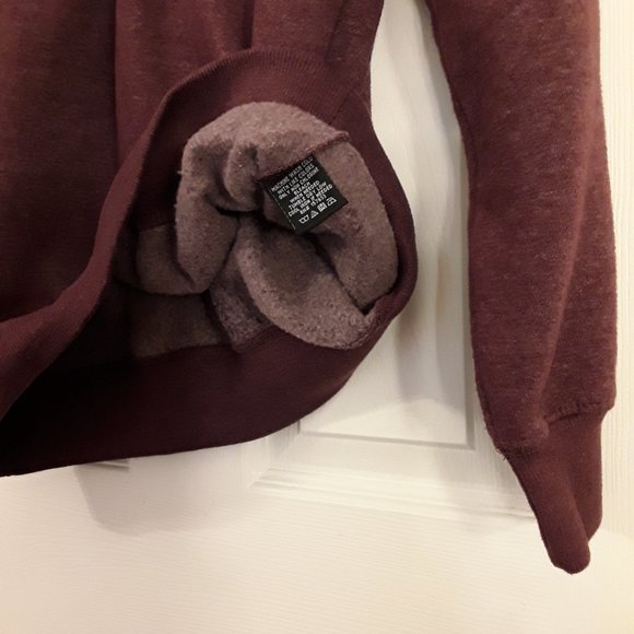 Mountain Ridge Mens 1/4 Zip Pullover sweatshirt AL maroon never worn - Picture 8 of 9